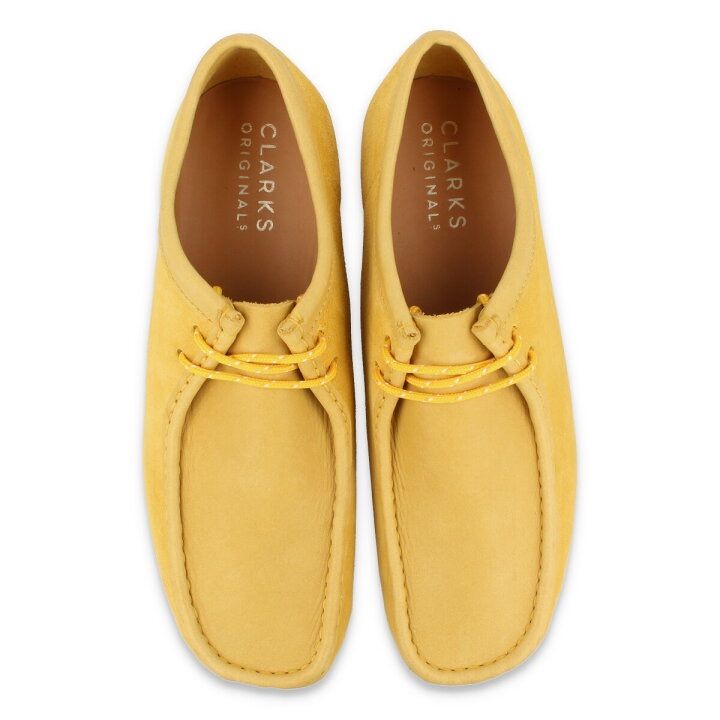 CLARKS クラークス WALLABEE ワラビー イエロー モカシン メンズ www