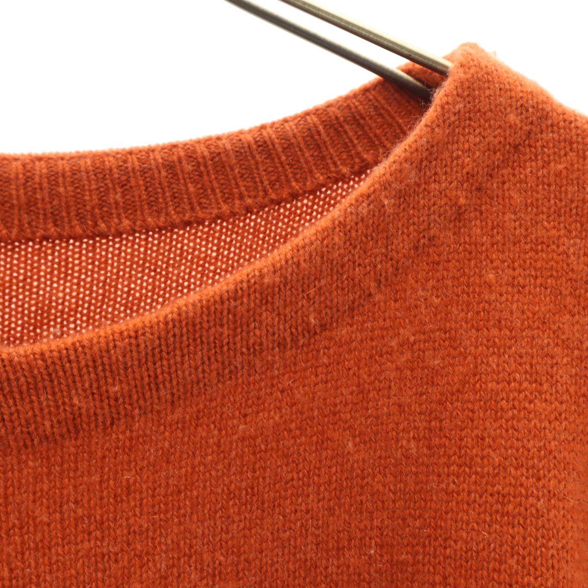 古着 FOXEY フォクシー 日本製 カシミヤ100％ 長袖 セーター オレンジブラウン ニット レディース 古着 FOXEY フォクシー 日本製 カシミヤ100％ 長袖 セーター オレンジ