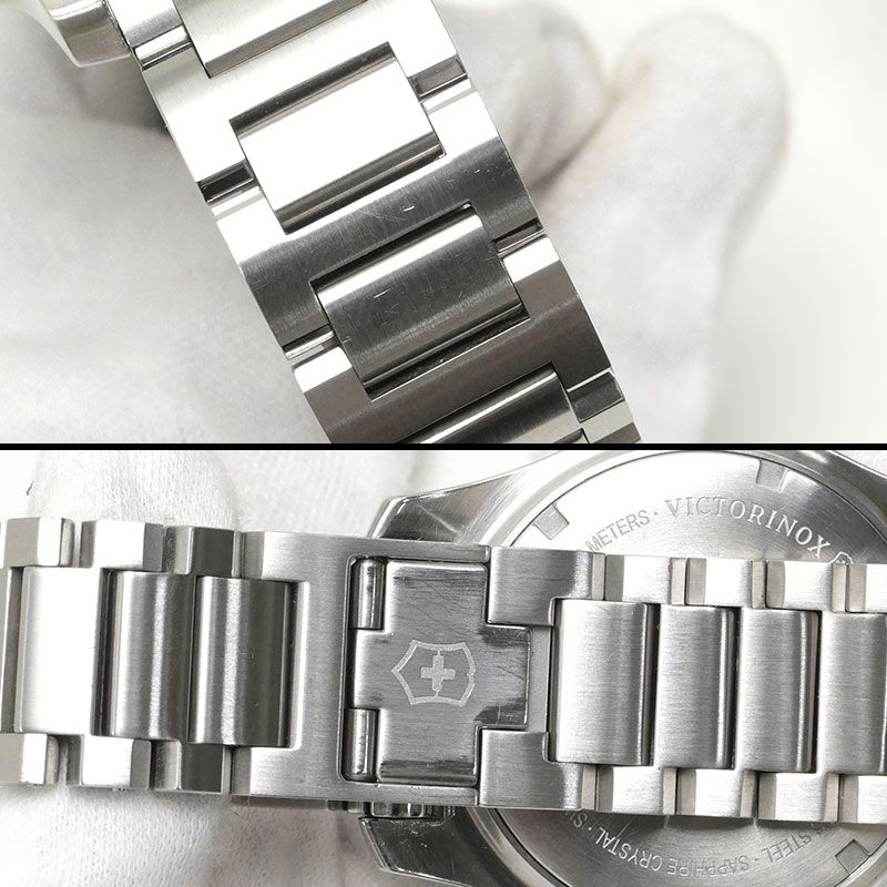 パーフェクトダークネス ヴィクトリノックス クォーツ時計 メンズ 241724 SS ネイビー