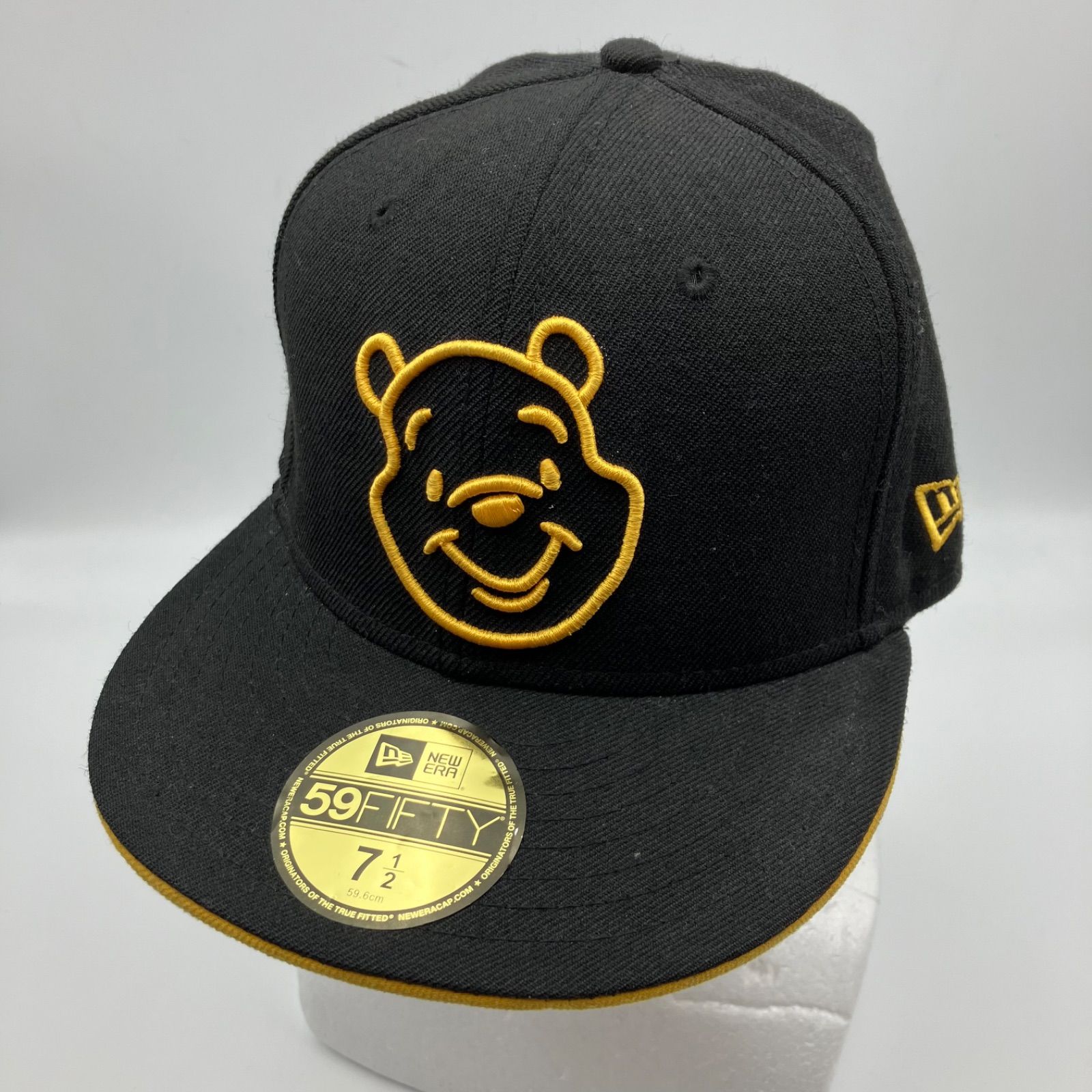 NEW ERA × Disney ニューエラ ディズニー コラボ キャップ くまのプーさん 帽子 刺繍 59fifty ブラック 黒 イエロー 黄色  59.6cm メンズ SG177-4 - メルカリ