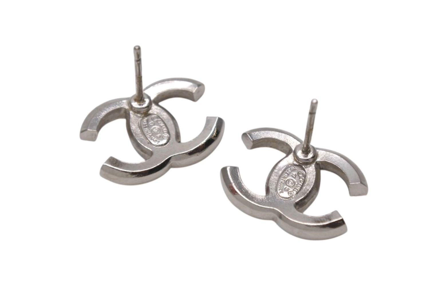 CHANEL シャネル ココマーク ピアス 重量約2.7g 17S刻印 シルバー  
