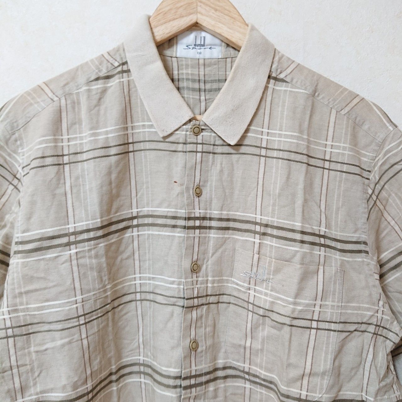 w^)b dunhill sport ダンヒル スポーツ 半袖 シャツ トップス チェック 