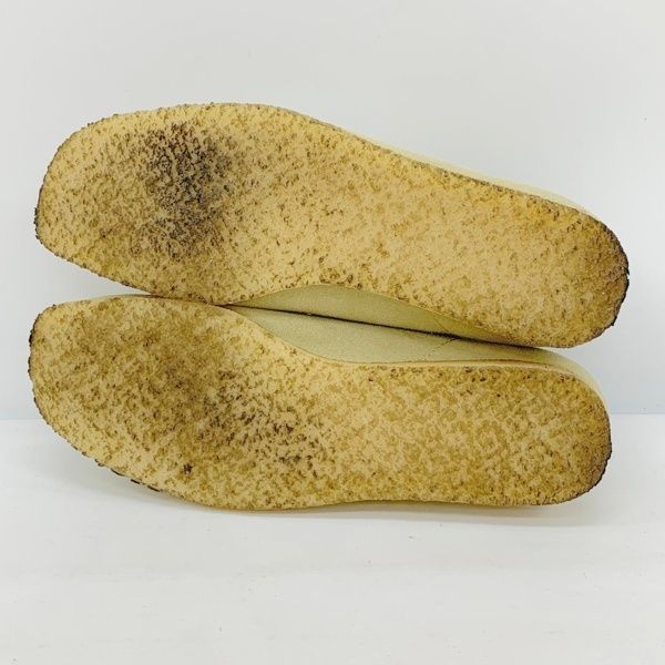  Clarks クラークス Wallabee ワラビーシューズ スニーカー モカシン ブーツ スエード レザー メンズ 26 cm ベージュ 靴 DF 15920 モカシン デッキシューズ ブーツ 革靴