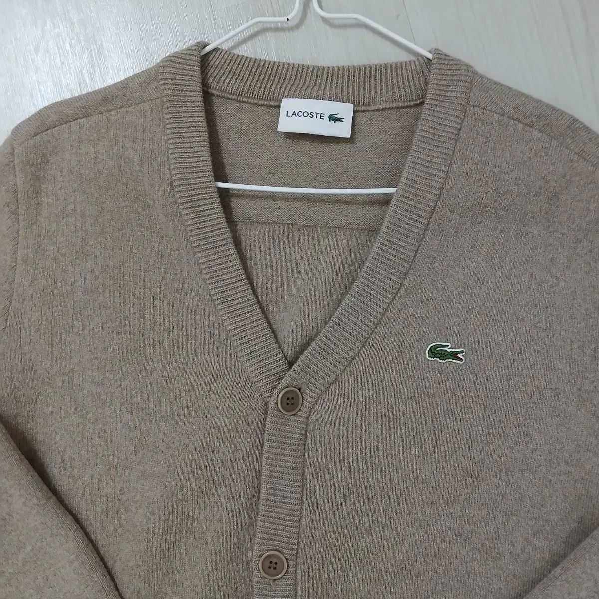 LACOSTE ラコステ ニット セーター Vネックカーディガン 正規品 実寸 95