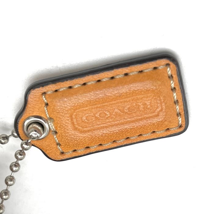 中古】良品 COACH コーチ シグネチャー エナメル × レザー ショルダー  