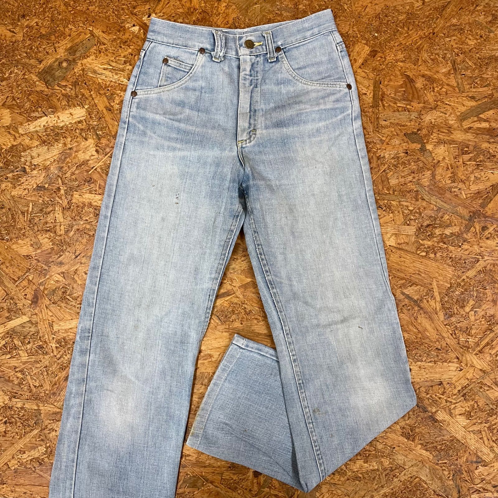 「高評価！」注目のレビュ '70s USA製 Lee LEE リベット大文字 TALON42ZIP リー 200-0041 パンツ