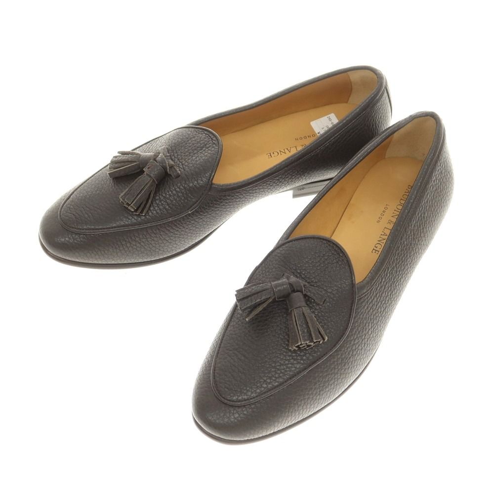 BAUDOIN & LANGE/ブラック/ディアスキン タッセルローファー