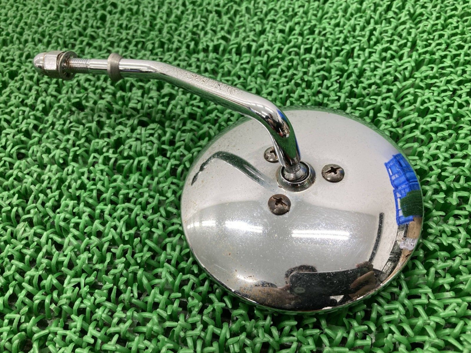 ミラー 左 ハーレー 純正 バイク 部品 4インチ ラウンドショート ショベル エボ スポーツスター ソフテイル 車検 Genuine sM
