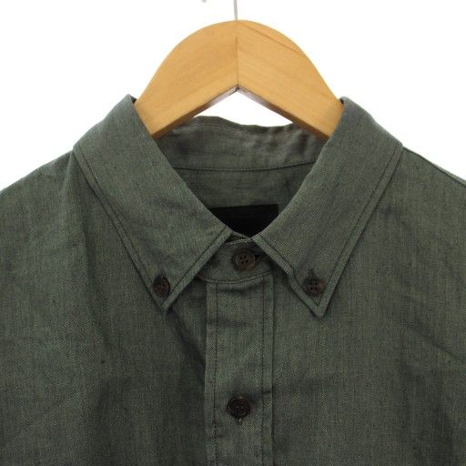 ヒューベント HUM VENT ボタンダウンシャツ 長袖 2 緑 HV302001ER /TK  