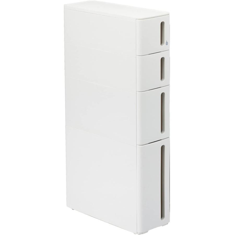 サンカ 隙間収納 完成品 ストランティ ドロアーC ホワイト 色 幅17×奥行45×高さ85cm squ DC-2101WH