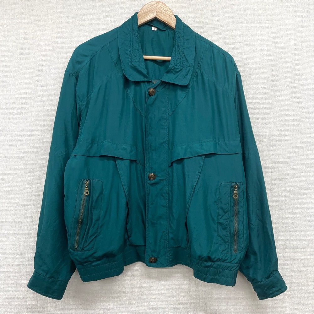 a2168【メリノシルク】メリノラムウールシルク襟付きジップジャケット ブルゾン a2168【メリノシルク】メリノラムウールシルク襟付きジップ