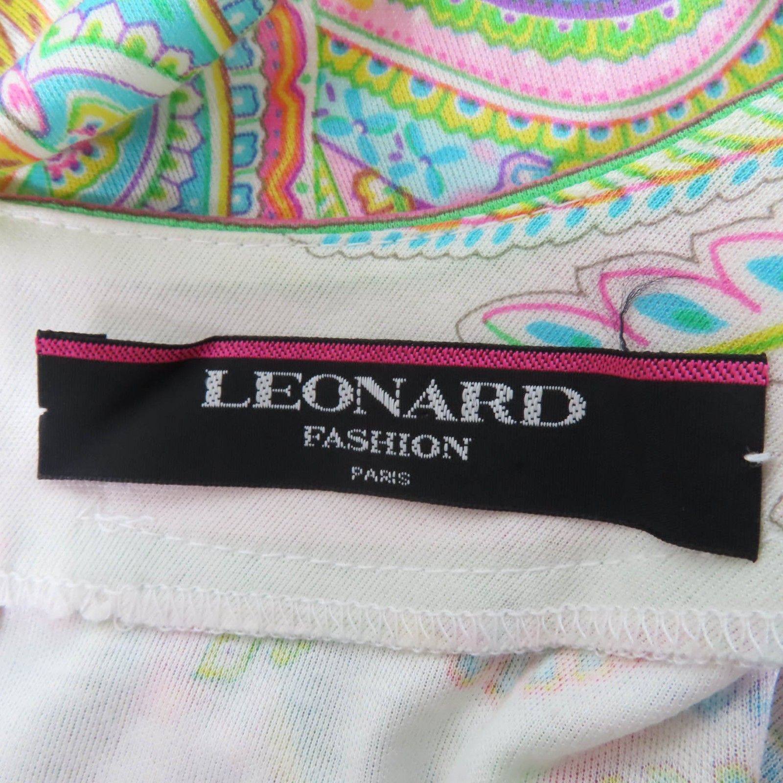 極美品☆LEONARD FASHION レオナール ファッション コットン100