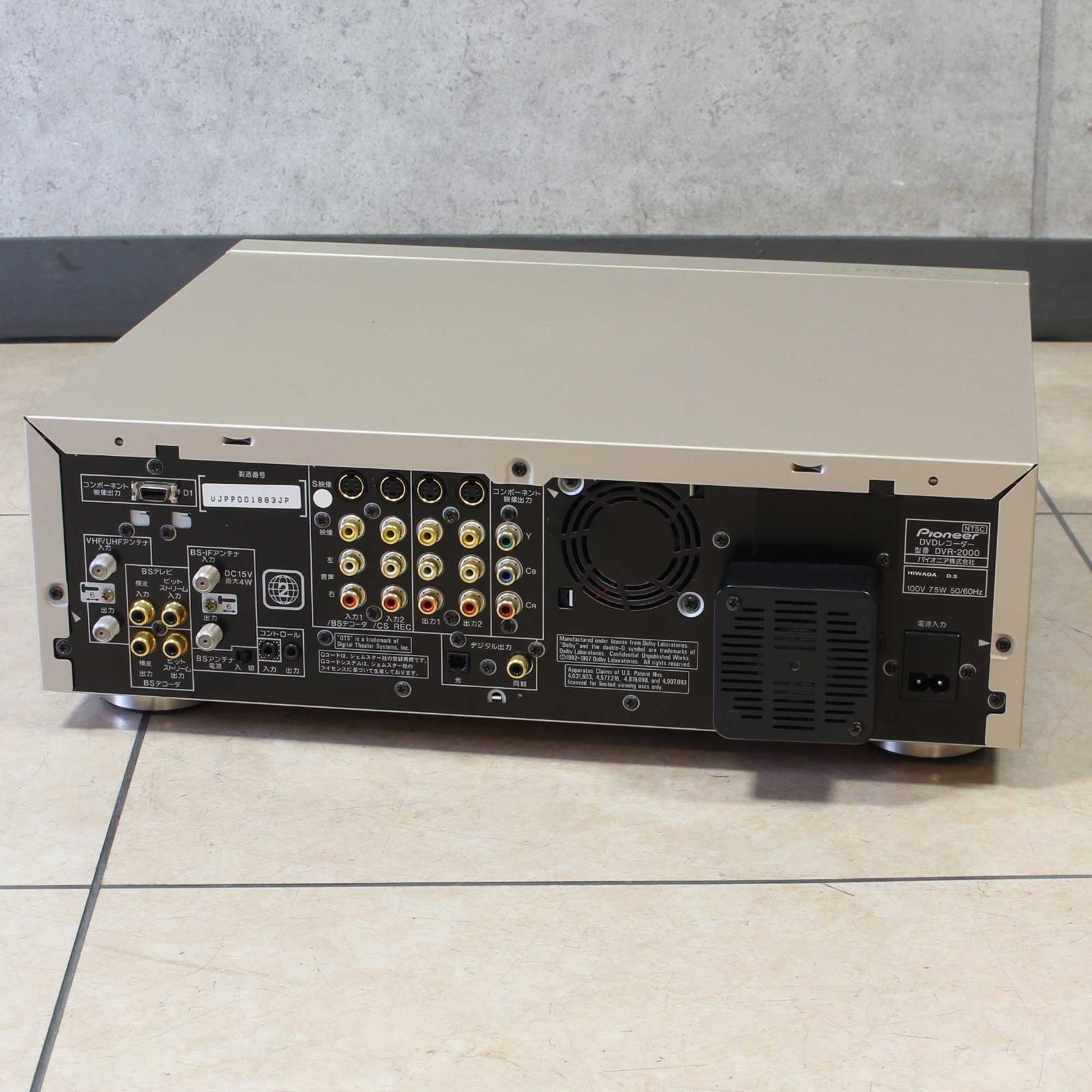 DXアンテナ DVR-120V ビデオ一体型DVDレコーダー 分解整備済み 【公式