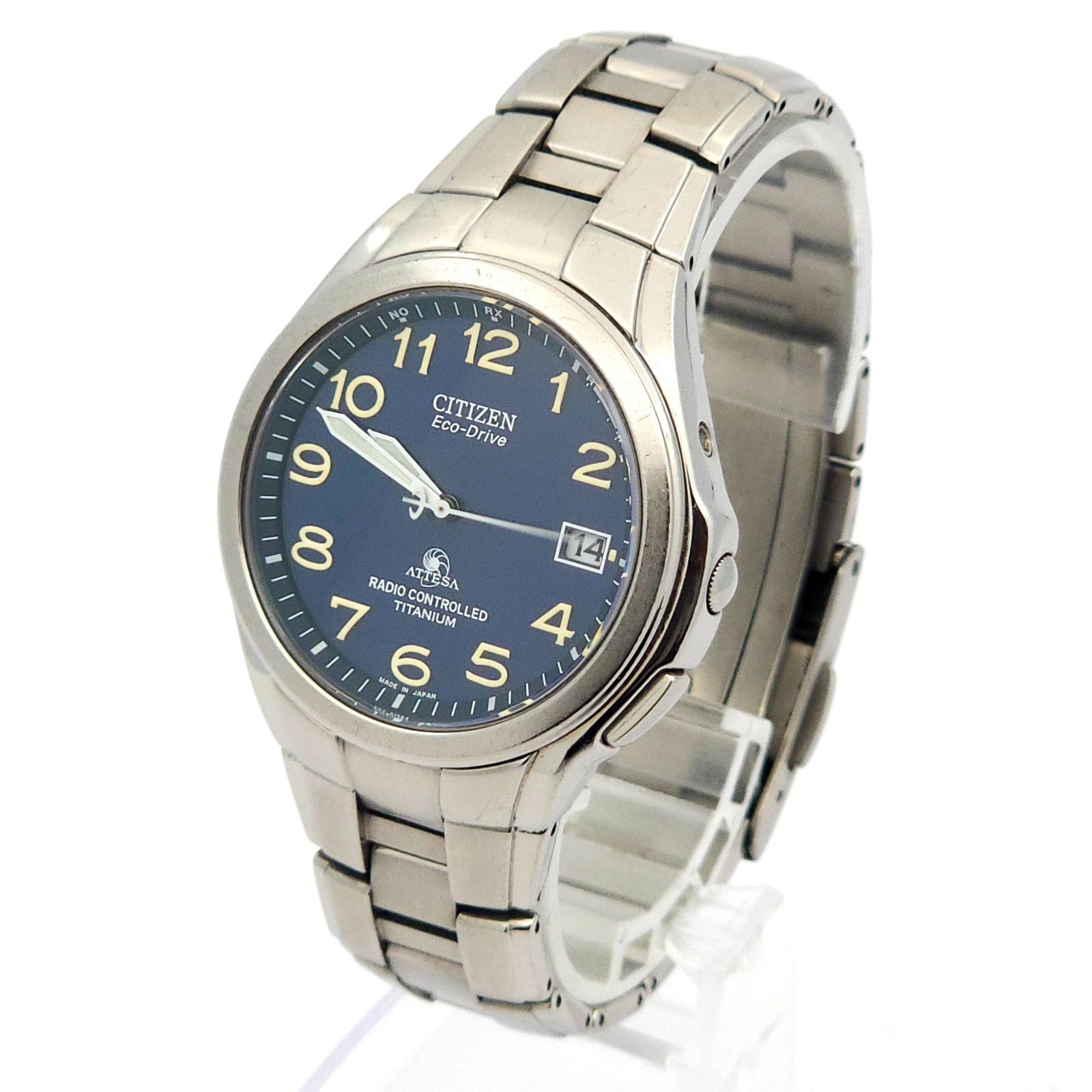 CITIZEN シチズン アテッサ H410-T003788 ソーラー電波 動作品 