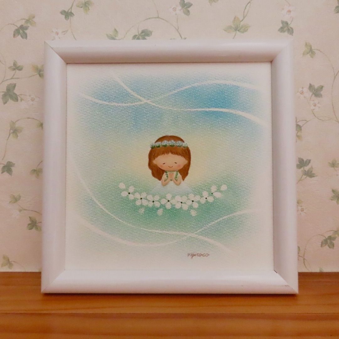 星の使者　ハンドメイドパステル画　絵画アート原画 パステルアート 一番星めざして パステル画原画 絵画 T's Arts 通販