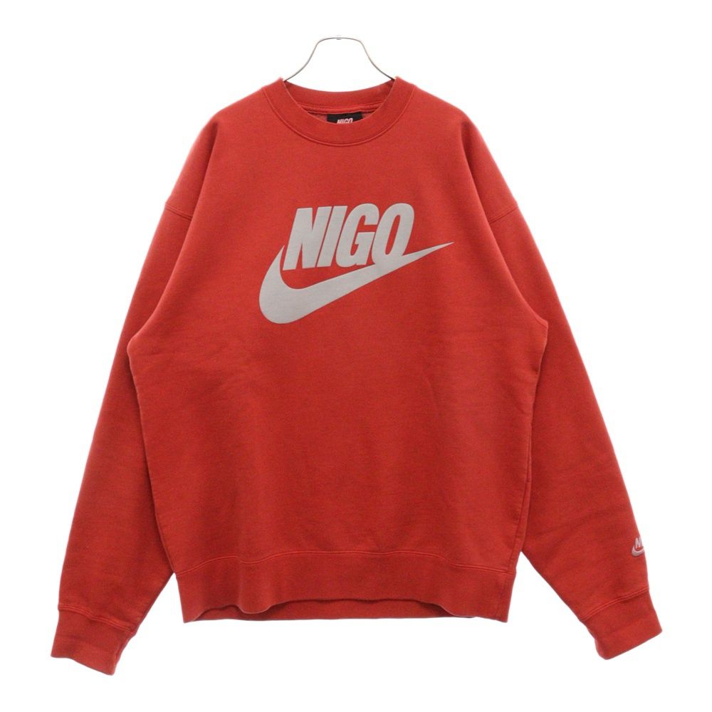 NIKE (ナイキ) ×NIGO ニゴー ロゴプリント クルーネック