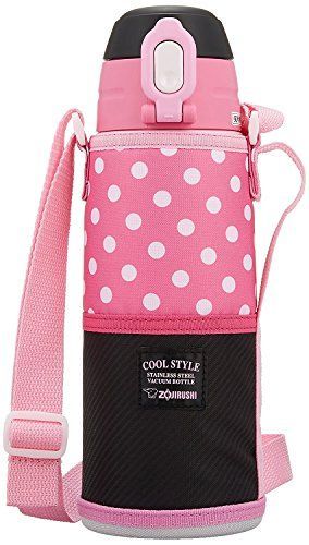 ピンクブラック_0 8 L 象印 水筒 直飲み ステンレスクールボトル 0 ピンクブラック SD JK 08 BP