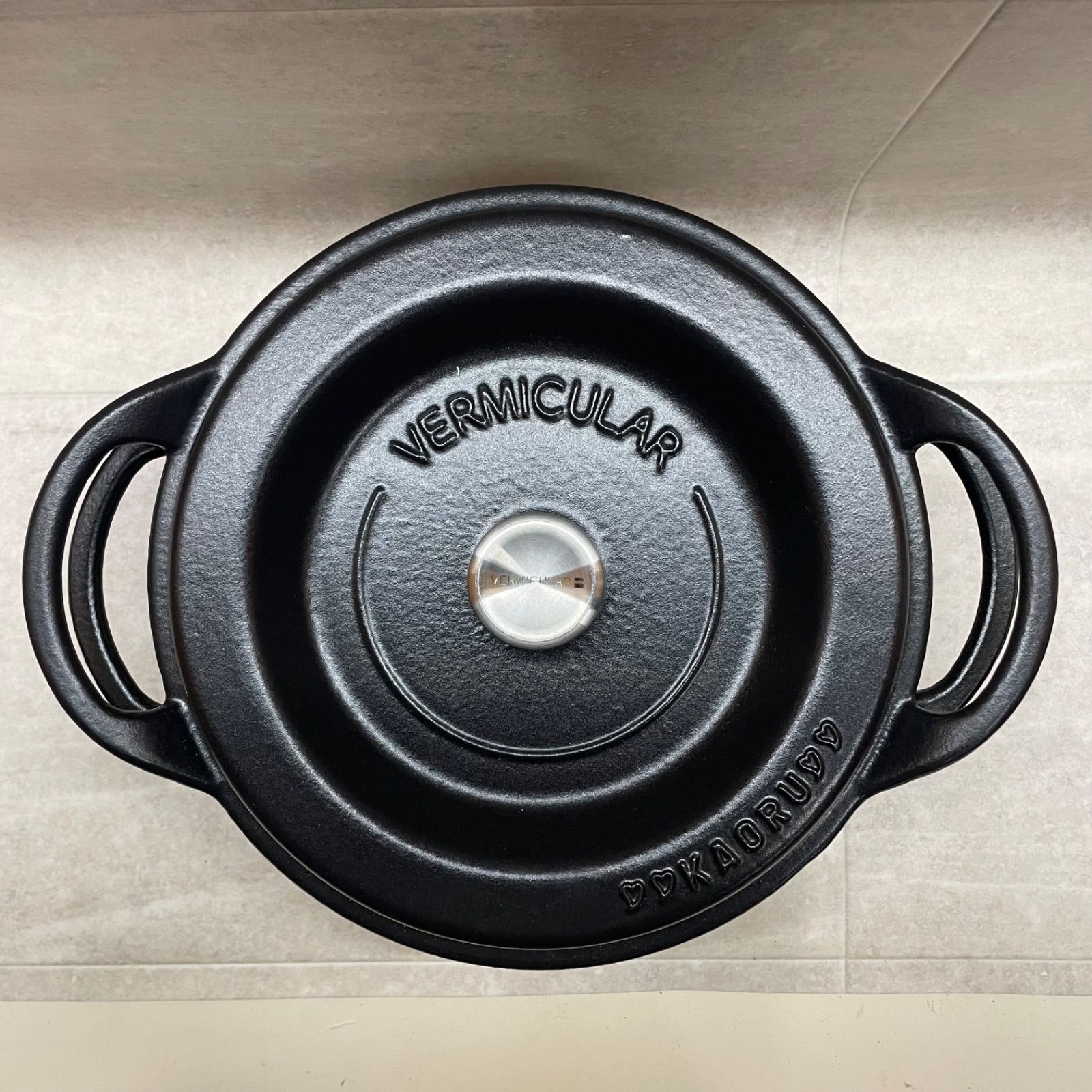 【未使用】バーミキュラ オープンポットラウンド 22 両手鍋 ブラック バーミキュラ オープンポット#22 未使用 未使用】バーミキュラ