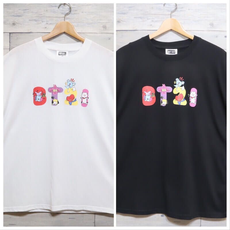 新品 BT21 BTS 半袖 Tシャツ ティーシャツ 半袖Tシャツ ロゴ