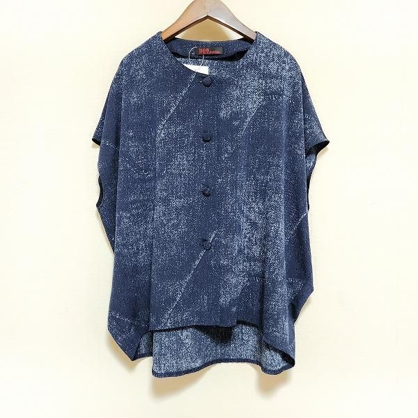 snc シセンドウ ヒトシタムラ 詩仙堂 ジャケット 青系 半袖 フレンチ