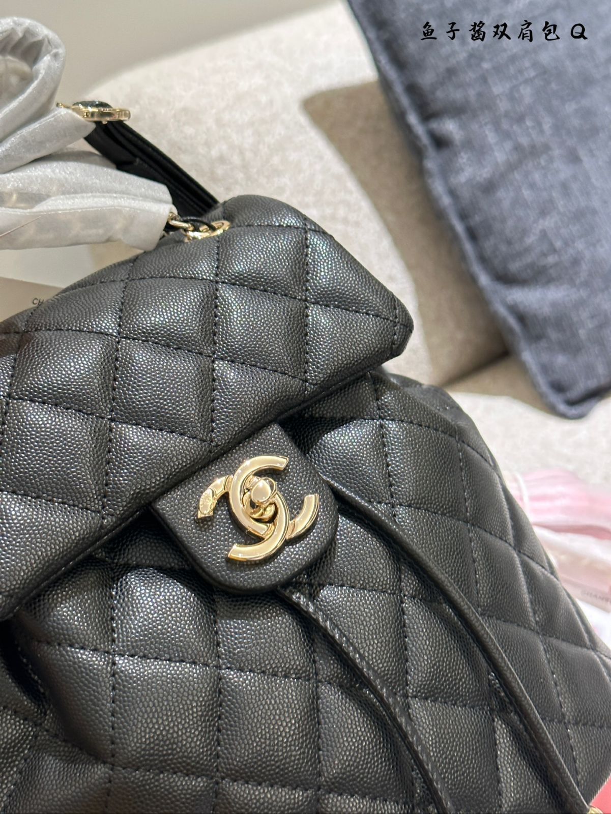 【CHANEL】 キャビアレザー ショルダーバッグ ダブルサイド C476 CHANEL】 キャビアレザー ショルダーバッグ ダブルサイド C476