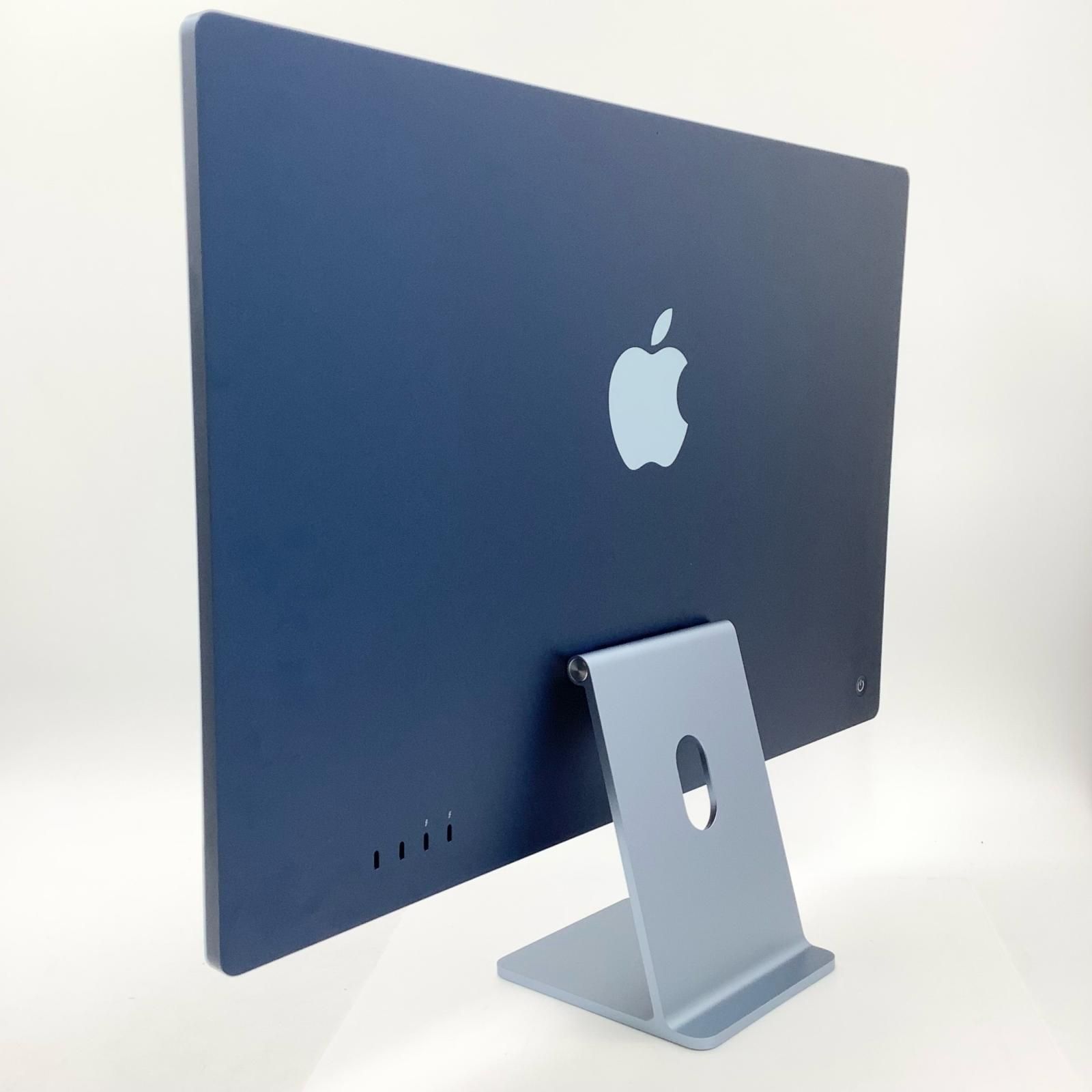 【全額返金保証】【最速発送】Apple iMac 2023 24インチ /M3 /16GB /512GB /ブルー /駆動416時間 【動作快調・純正マウス・キーボード付】