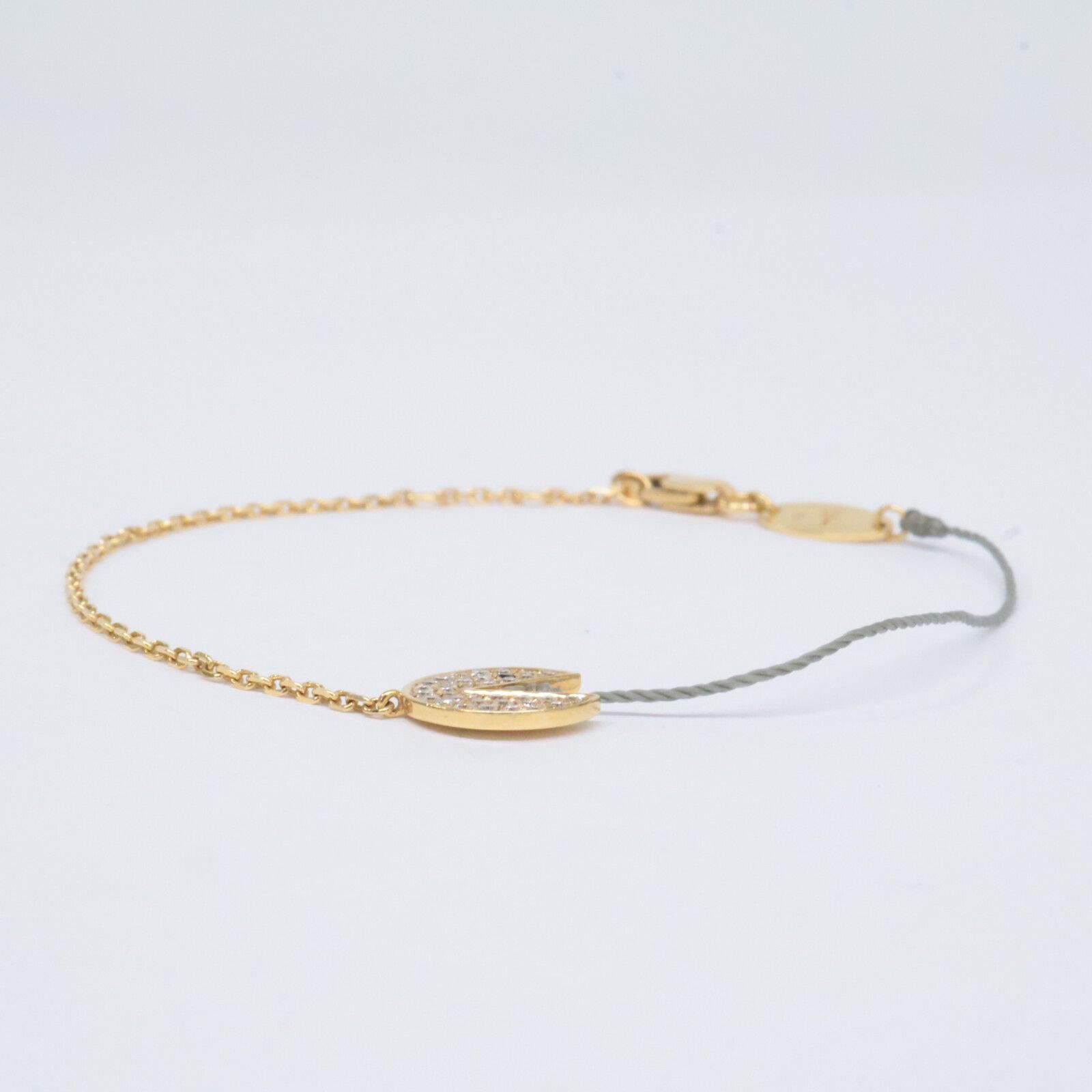 レッドライン 750(K18YG) ダイヤモンド コード レディースブレスレット redline レッドライン 750 ダイヤモンド ムーン コード