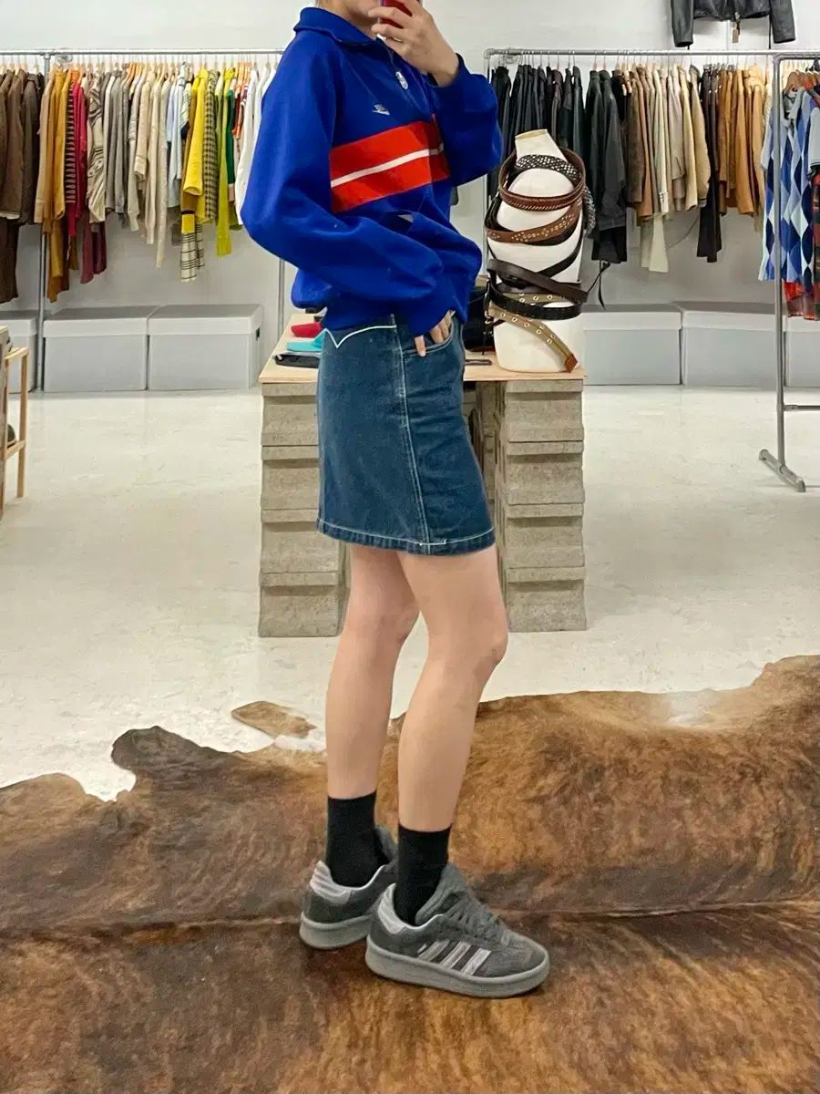 DICKIES western denim skirt