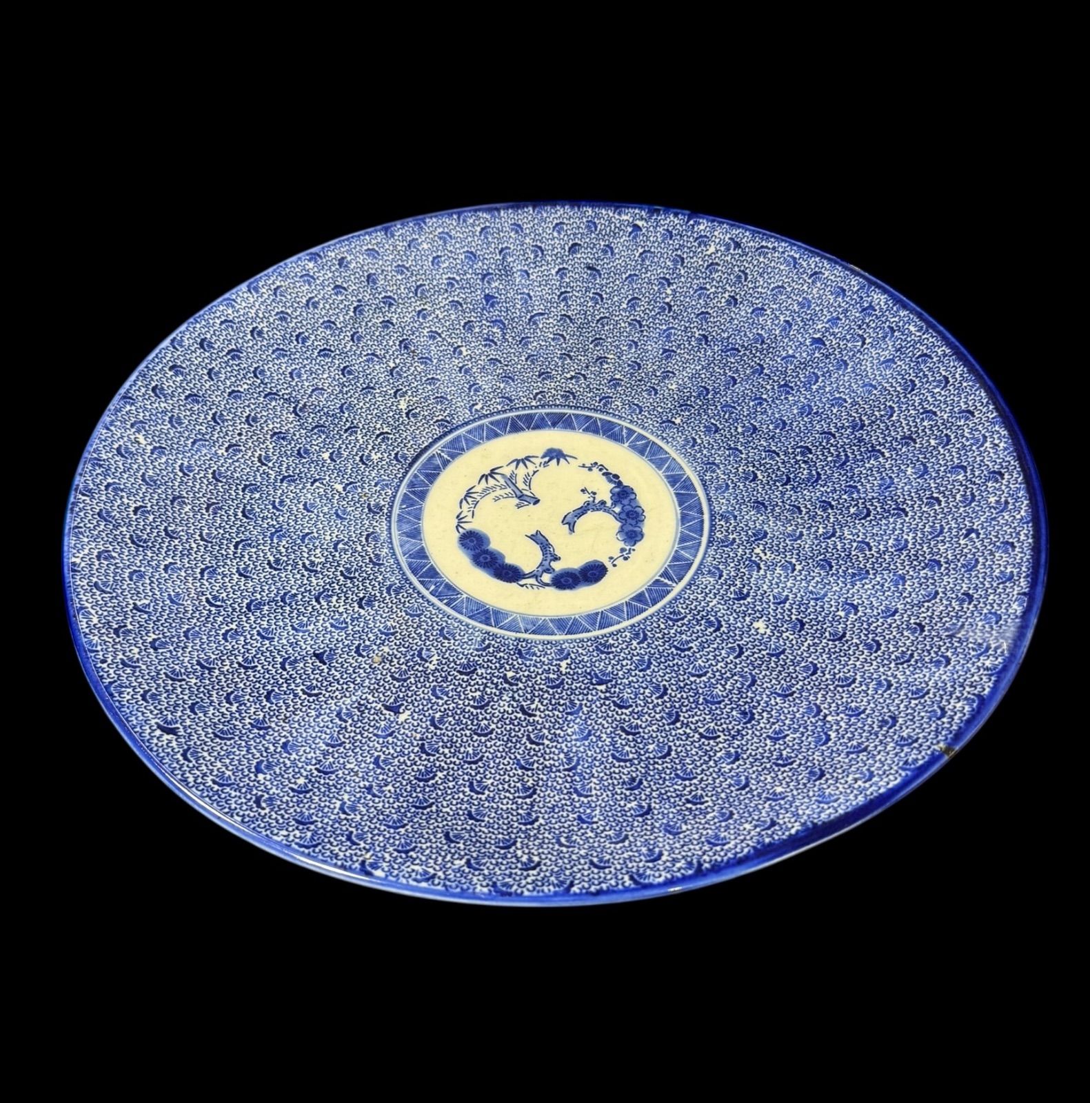 古伊万里　大皿　印判　染付　松竹梅　42cm 銀蘭手古伊万里松竹梅 - 縁起皿 24cm | 有田焼(ありたやき)の