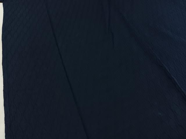 平和屋着物▽上質な色無地　単衣　立涌文　鉄紺色　正絹　逸品　AAAZ0975jh 平和屋着物▽上質な色無地 単衣 立涌文 鉄紺色 正絹 逸品 AAAZ0975jh