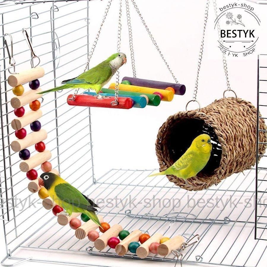 バードトイ 鳥おもちゃ 鳥の遊び場 吊下げタイプ 玩具 インコ