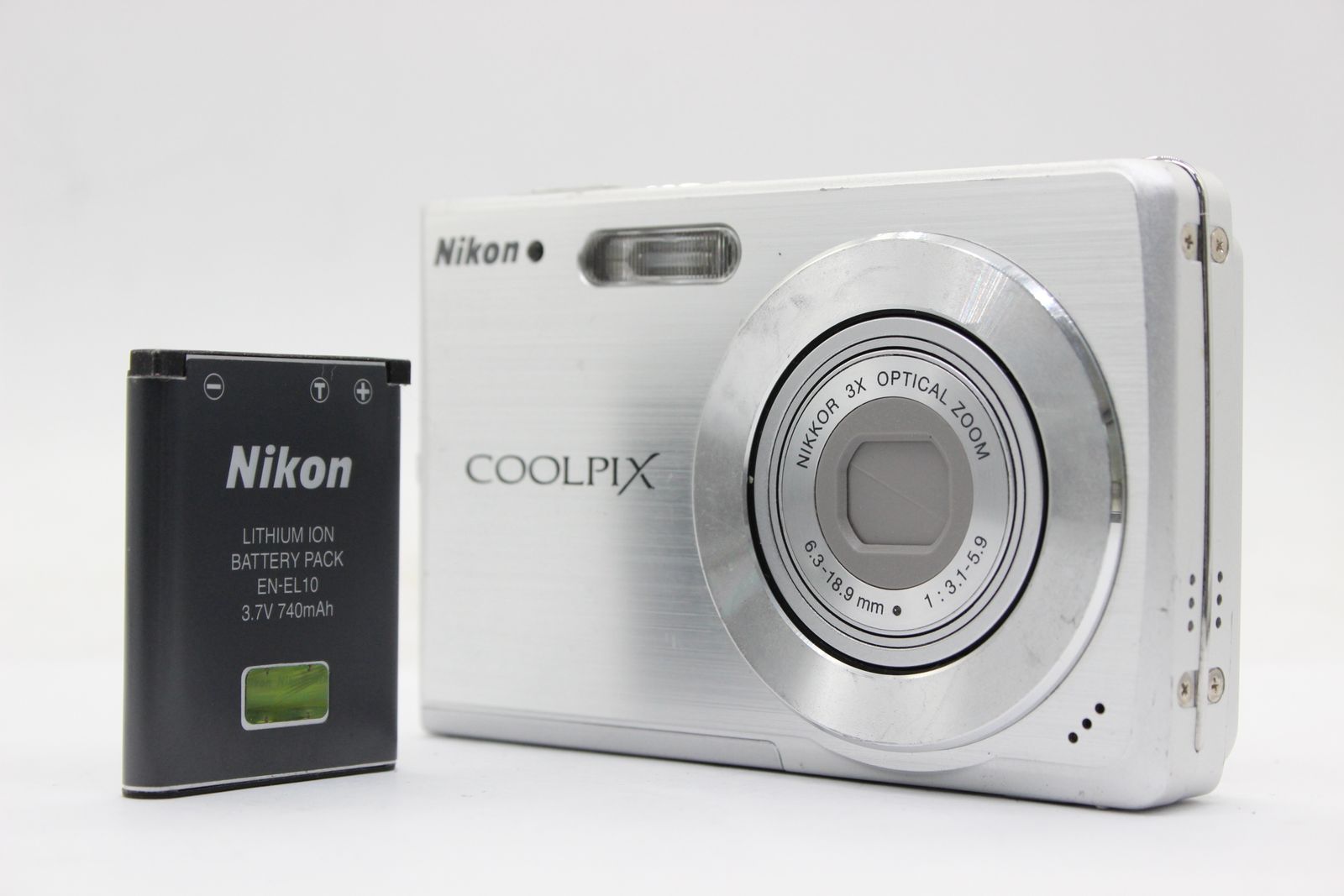 【返品保証】 ニコン Nikon Coolpix S200 3x バッテリー付き コンパクトデジタルカメラ  s5798