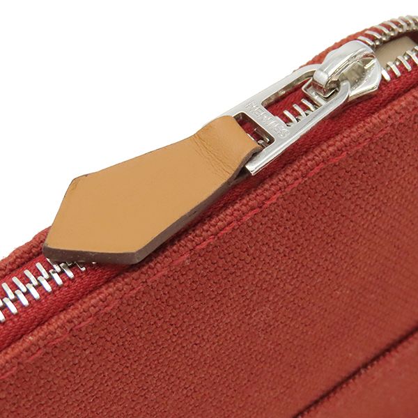 エルメス HERMES ポーチ ボリードポーチ ミニミニ コットン ルージュ  