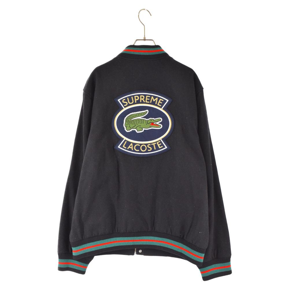 SUPREME (シュプリーム) 18SS×LACOSTE Wool Varsity Jacket ラコステ 