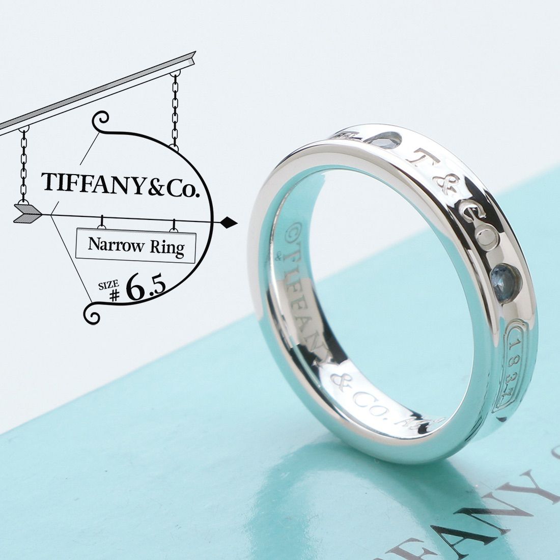 ウェブアウトレットアTIFFANY&Co.ティファニー 10号 ナローリング