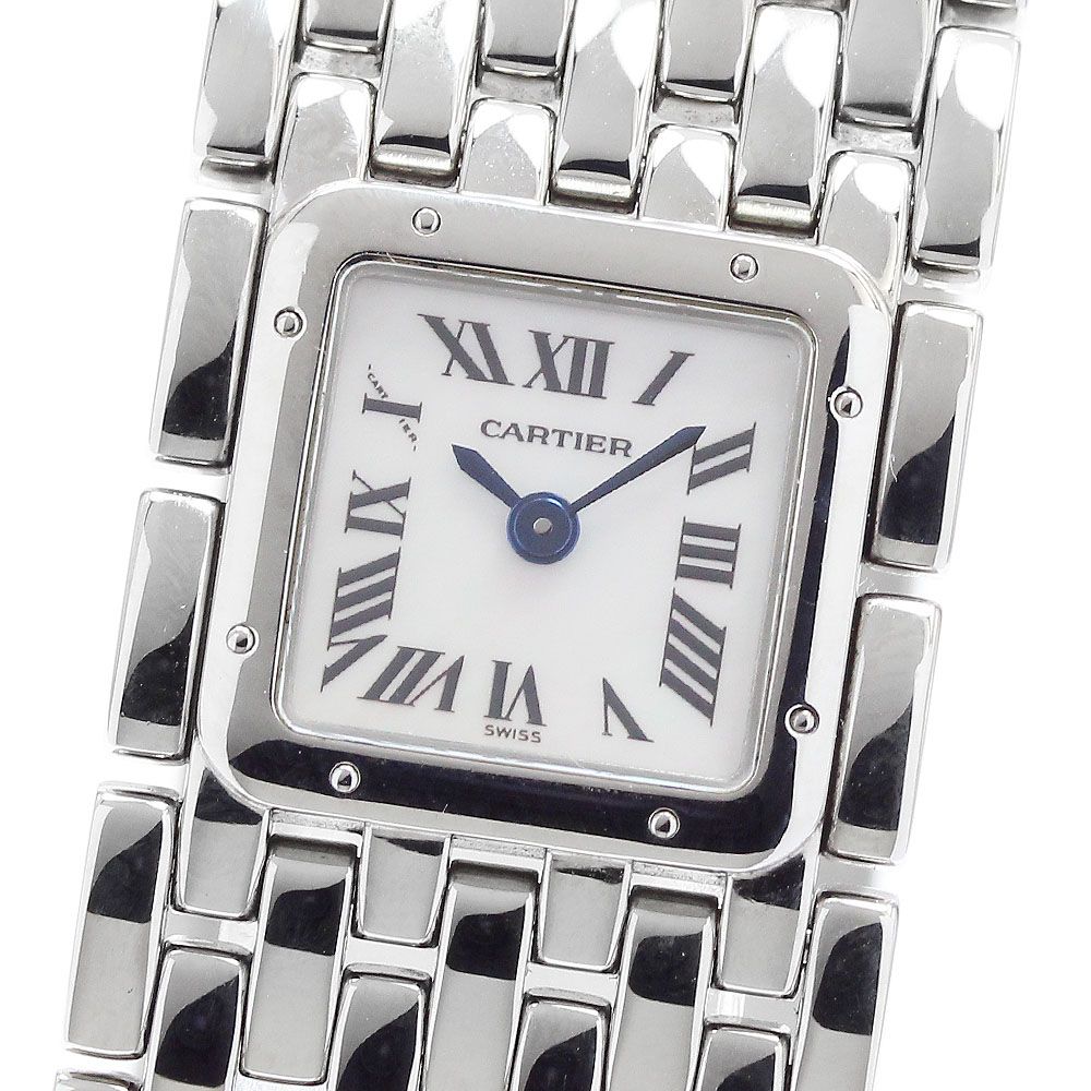 カルティエ CARTIER W61001T9 パンテールリュバンLM ホワイトシェルダイアル クォーツ レディース _905727
