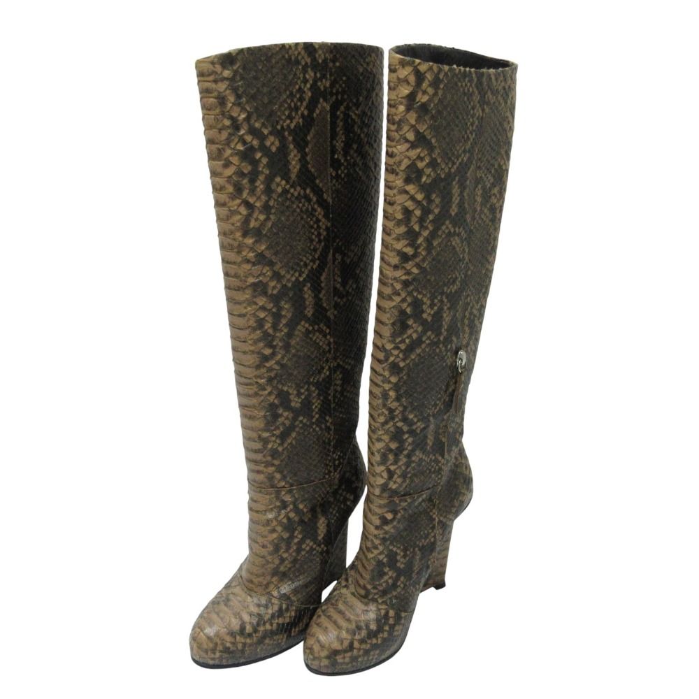 GIUSEPPE ZANOTTI　サイドジップ　編み上げブーツ　EU　37　美品 E270000001_A_1.webp