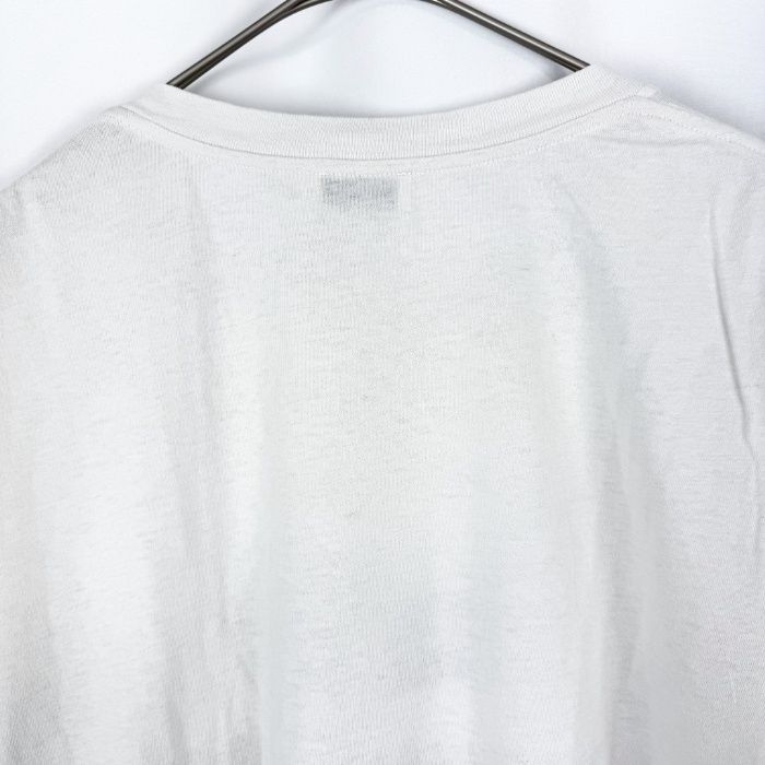 サンローラン SAINT LAURENT ロゴプリントTシャツ カジュアル 透け感 くすみホワイト 送料無料 h1216y0058 中古 古着 ブランド古着DB サンローラン SAINT LAURENT ロゴプリントTシャツ カジュアル
