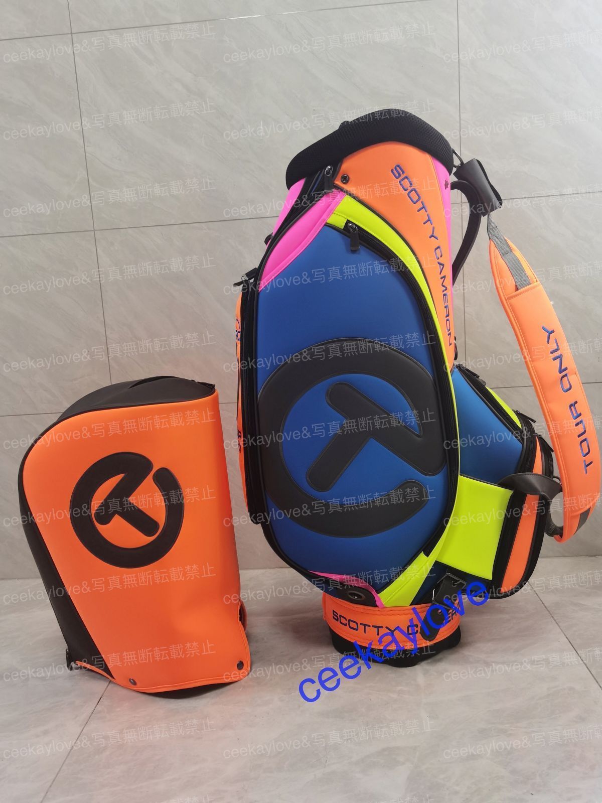 Scotty Cameron ゴルフスタンドバッグ オレンジ サークルT SCOTTY