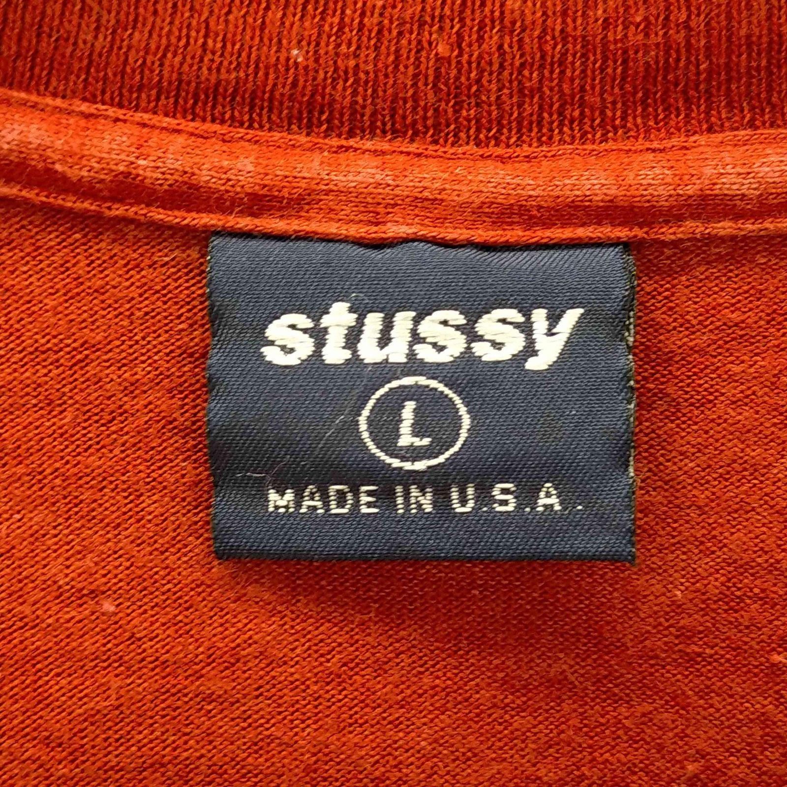 ステューシー Stussy USA製 紺タグ 90S ボルト柄プリント半袖Tシャツ メンズ import：L - メルカリ