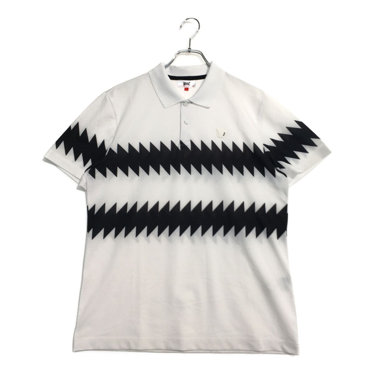 美品　WAAC ワック 半袖ポロシャツ　2 ゴルフウェア ワック（WAAC）（メンズ）ゴルフウェア ライトストレッチポンチ 半袖