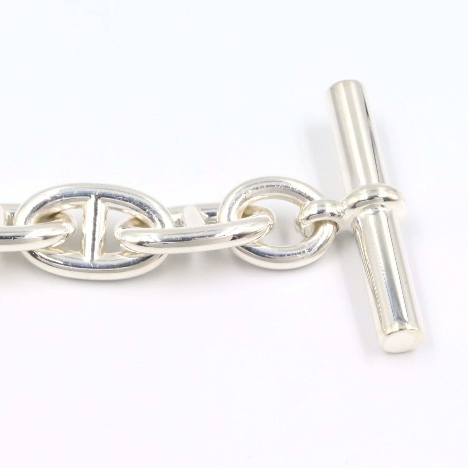 エルメス HERMES ブレスレット シェーヌダンクル TGM 10コマ ブレスレット 腕回り14.5㎝ シルバー925 シェーヌダンクル TGM 10コマ ブレスレット ユニセックス Used A NICORILABO_COM