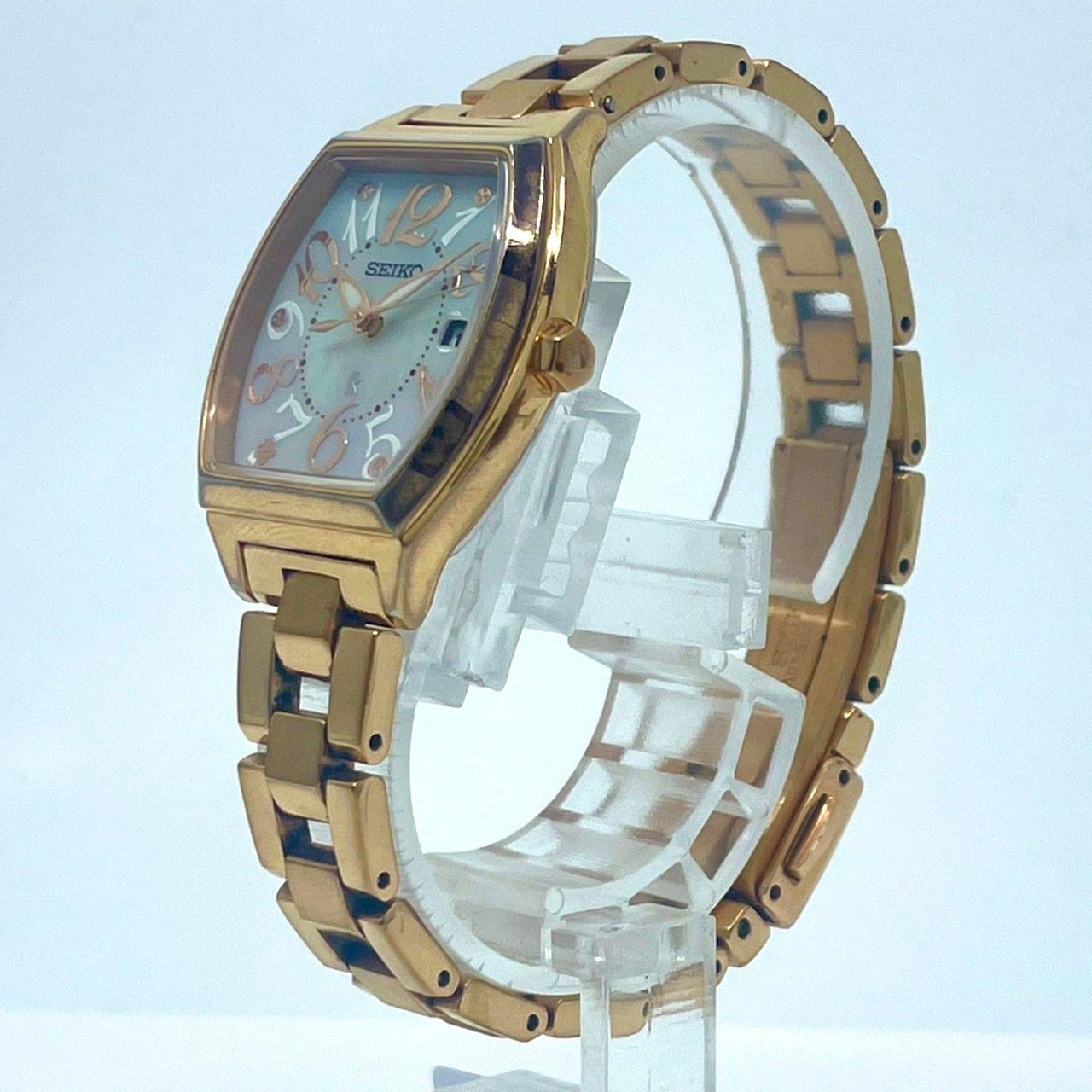 稼働/美品】セイコー ルキア 腕時計 V137-0CE0 レディース ソーラー  