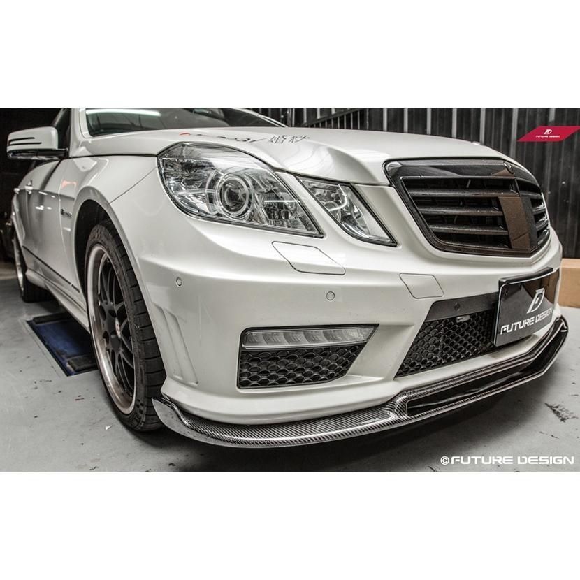 BENZ メルセデスベンツ Eクラス W212 E63 AMGフロントバンパー用リップスポイラー 本物DryCarbon ドライカーボン エアロ B  スタイル - メルカリ