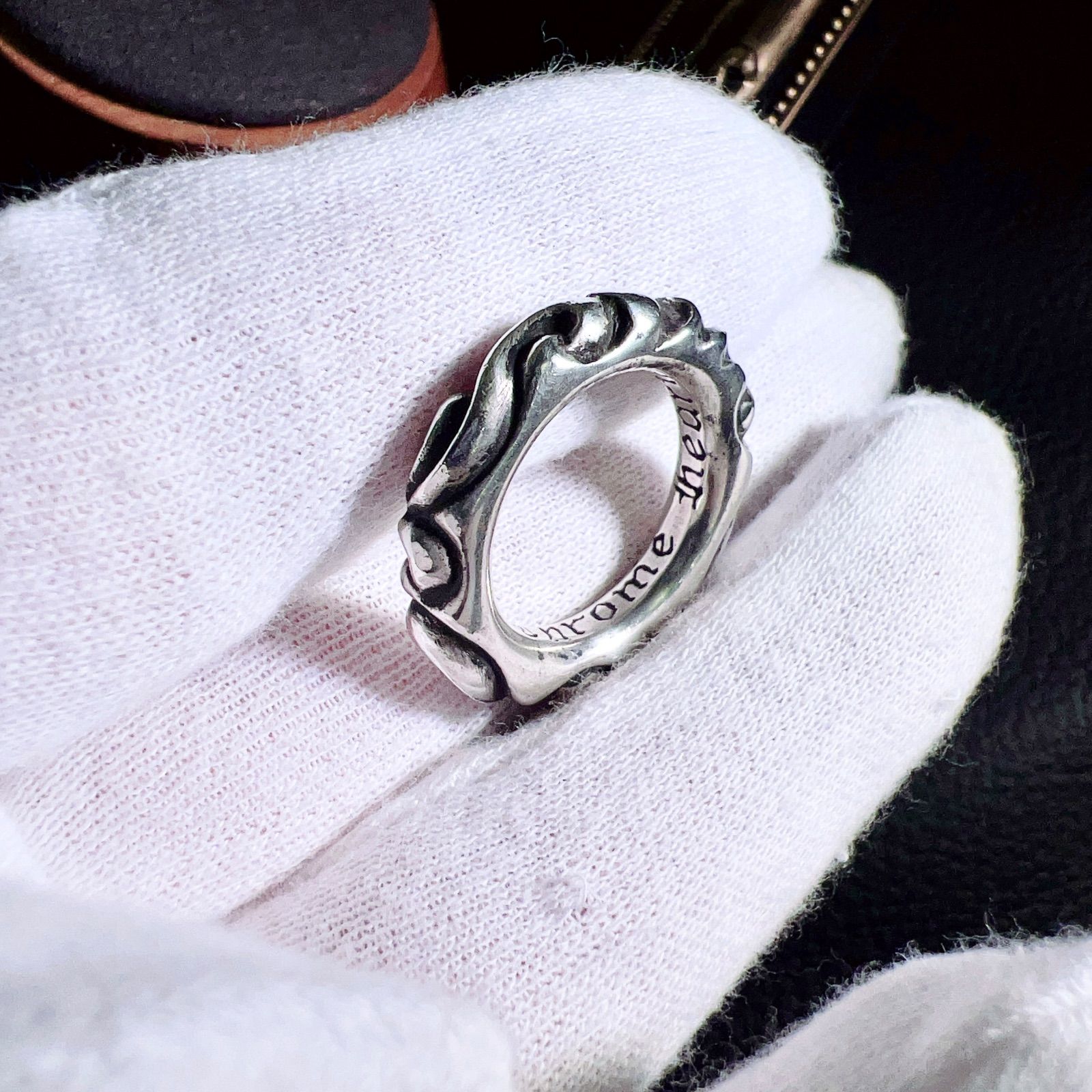 CHROME HEARTS クロムハーツ スクロール バンド リング 16号 Chrome Hearts スクロールバンドリング 16号 16号】クロムハーツ