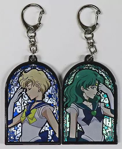 スーパーセーラーウラヌス&スーパーセーラーネプチューン　キーホルダー 中古】雑貨 スーパーセーラーウラヌス＆スーパーセーラー