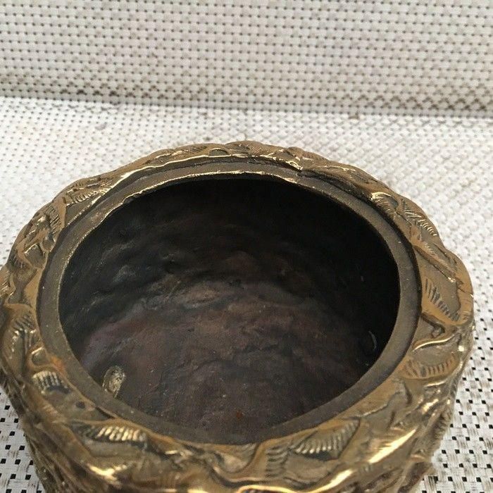 銅器 彫刻 亀鶴香炉 茶道香炉 工芸品 美術品 置物 千鶴亀薫香炉 銅製 工芸品 美術品 置物 - メルカリ