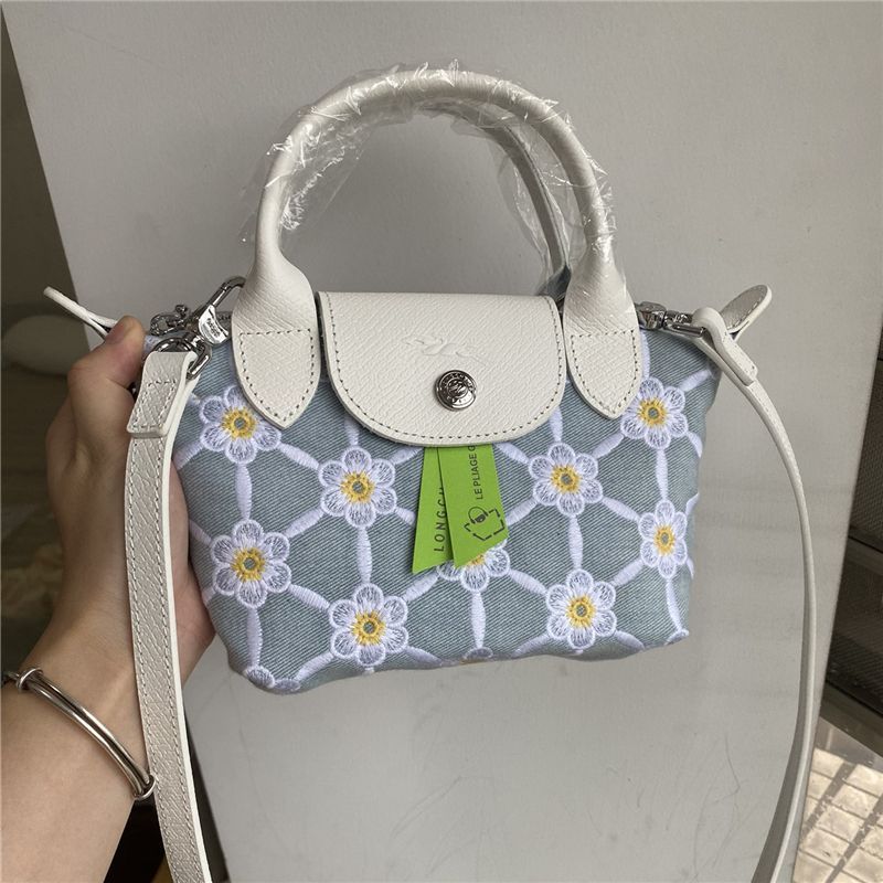 LONGCHAMP ロンシャン ルプリアージュ ショルダーバッグ ハンドルバッグ 未使用 新品 花柄 雛菊 - メルカリ