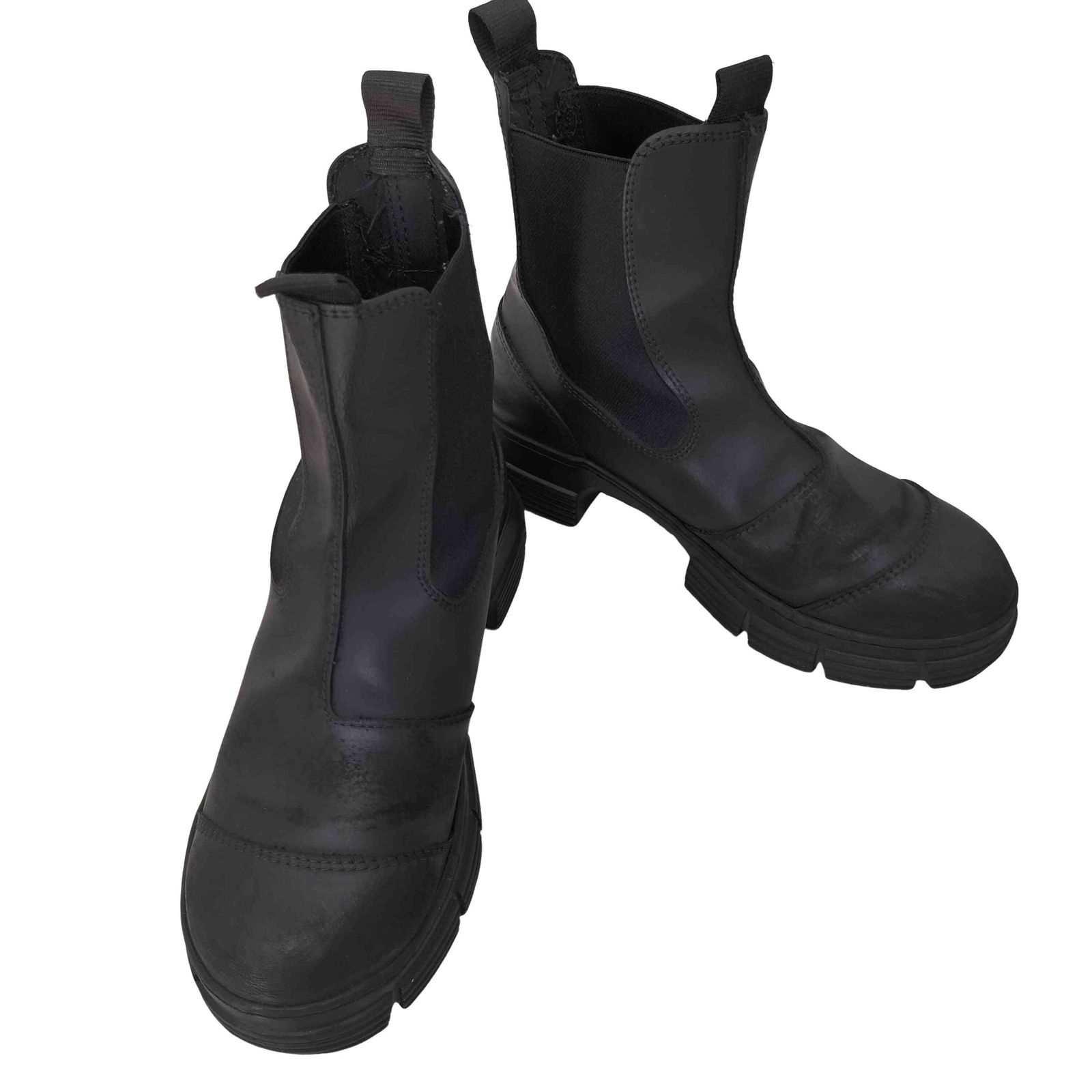 GANNI GANNI チャンキーソール サイドゴアブーツ チャンキーソール