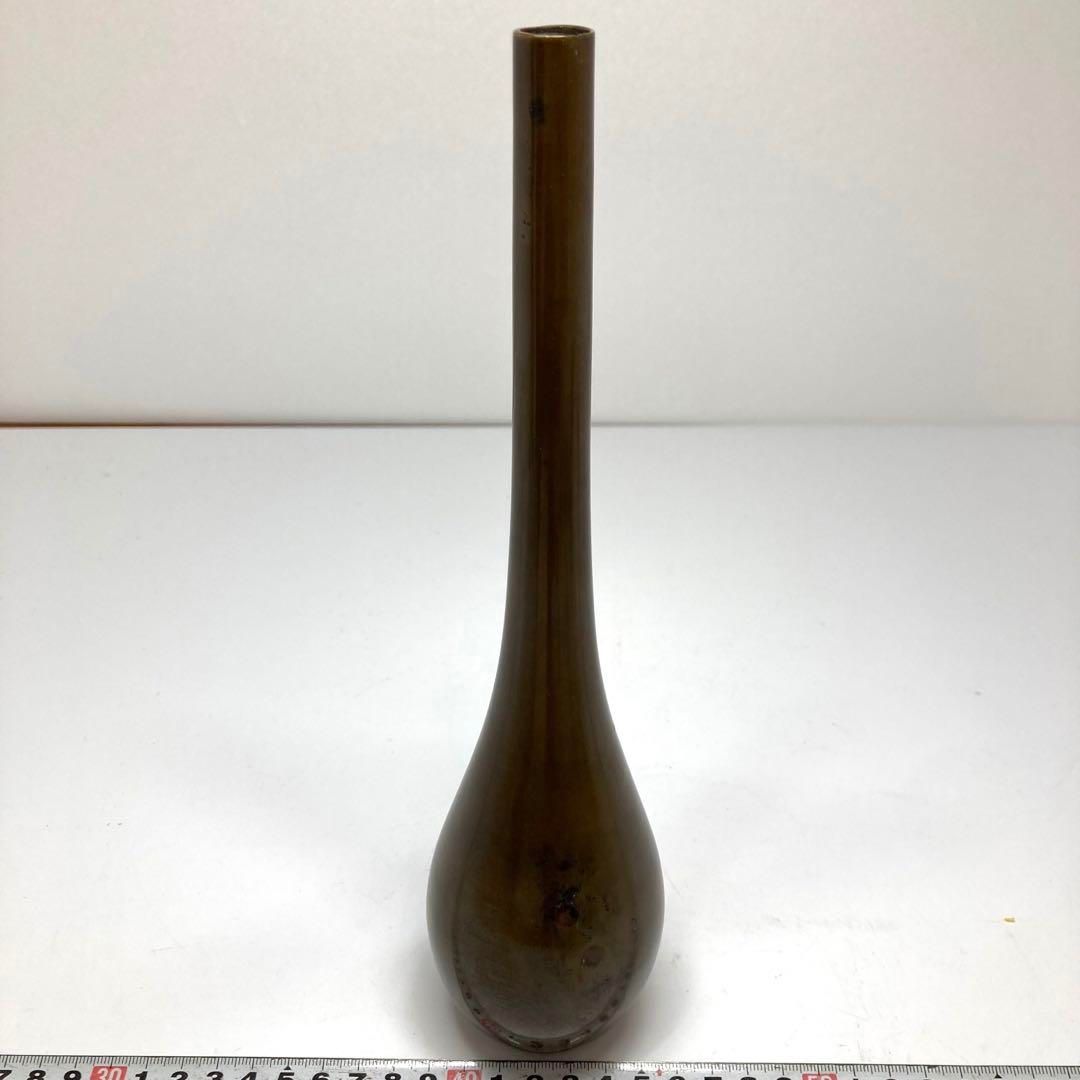 古銅 上手 花瓶 625g 東な6-0603